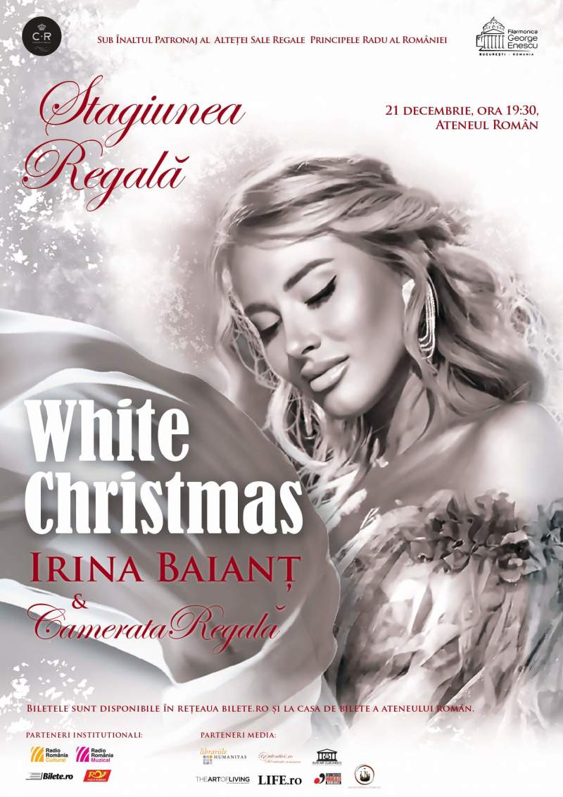 White Christmas - Irina Baiant și Camerata  Regala, dirijor Constantin  Grigore va invita la Ateneul Roman pe 21 dec 2022