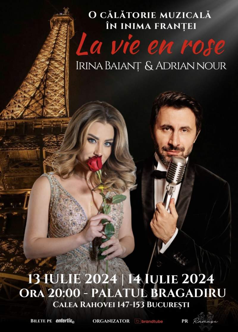 La vie en rose I 13 și 14 iulie la Palatul Bragadiru